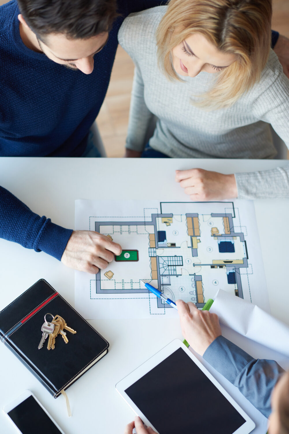 Plan of new house directly above