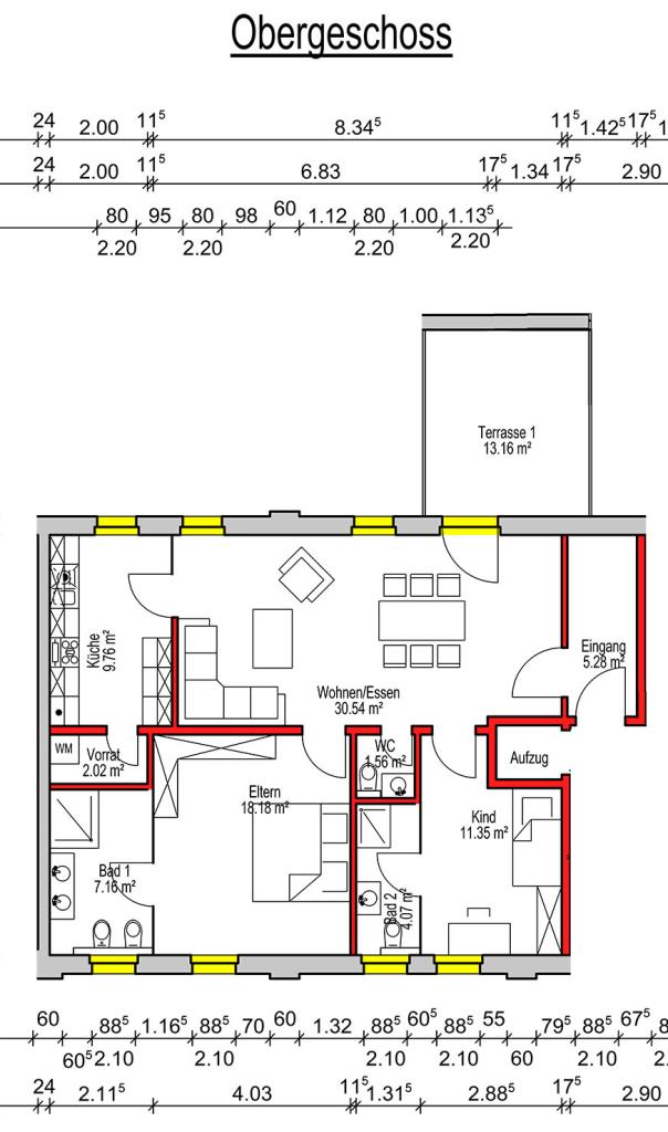 Erstbezug Sommer/25! Kernsanierte Wohnung mit großem Balkon in 5-Familienhaus. - Nürnberg