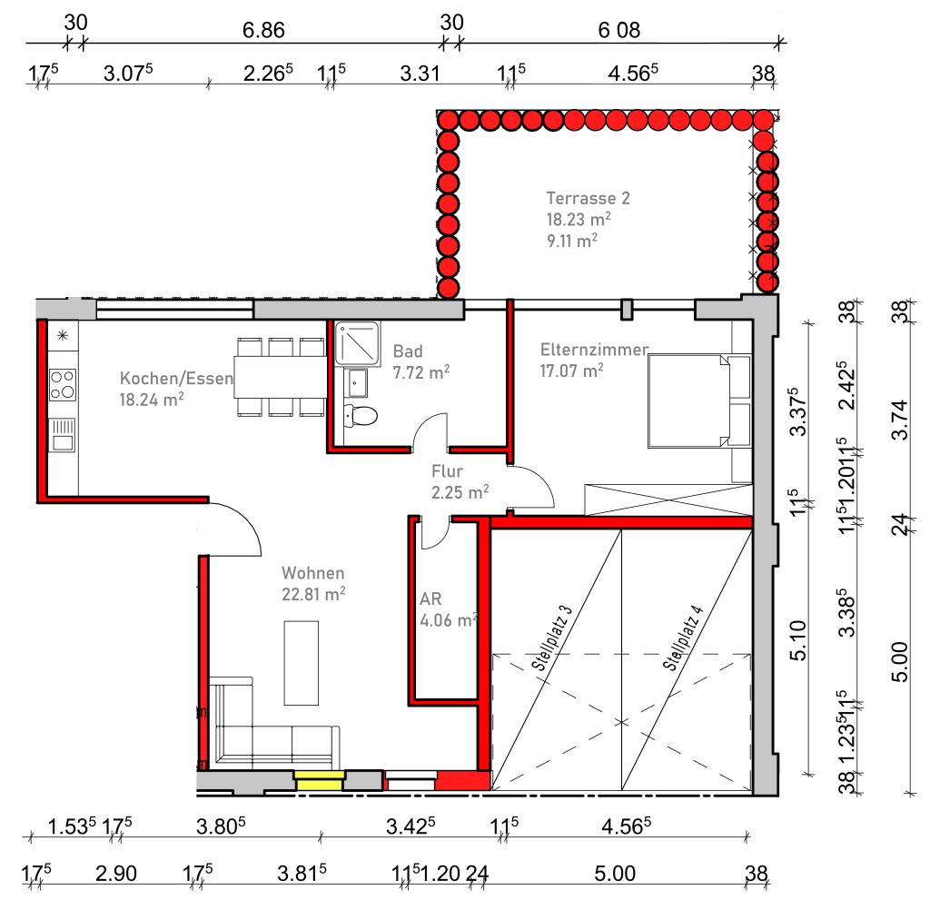 Erstbezug nach Kernsanierung Sommer/25. Großzügige Wohnung in einem 5-Familienhaus
 - Nürnberg